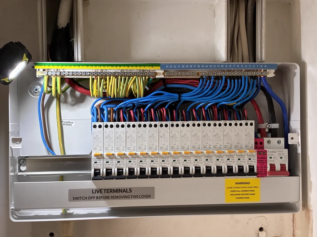 Finished electrical installation